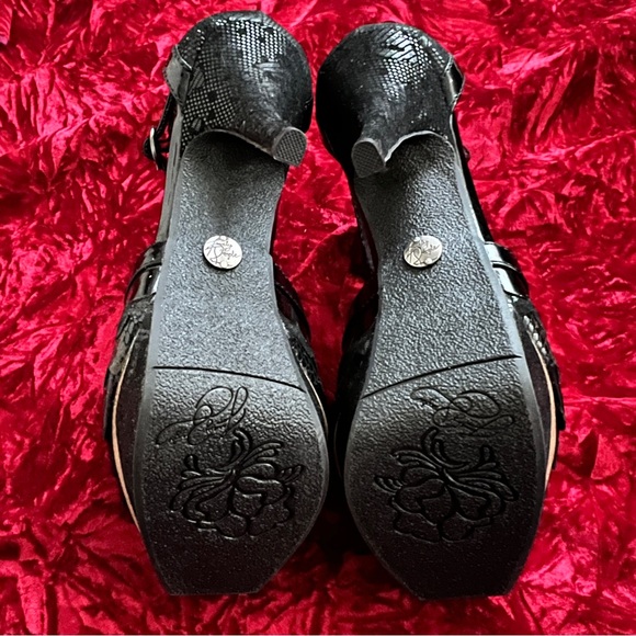 NWOB Lovely People Leather Platform PeepToe Stilettos - Picture 14 of 16